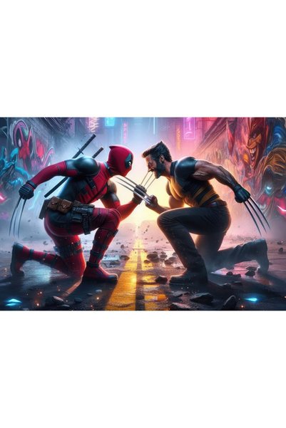 OEM Αφίσα Deadpool και Wolverine: Περιπέτεια Γεμάτη Δράση, 61x90 εκ., poster1...