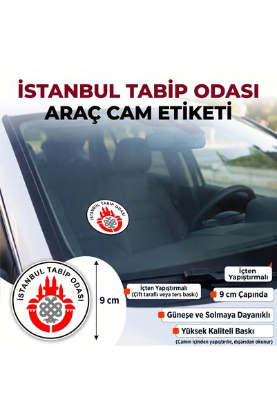 İZMOTTO ملصق زجاج السيارة الداخلي من طابيب اسطنبول، عبوة من قطعتين