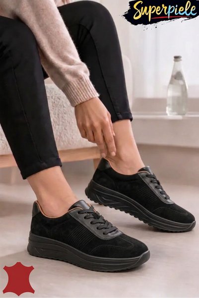 virboti Casual παπούτσια από φυσικό σουέτ με χοντρή σόλα