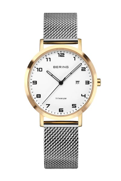 Bering 18634-010 Ceas de damă din titan 34mm 5ATM