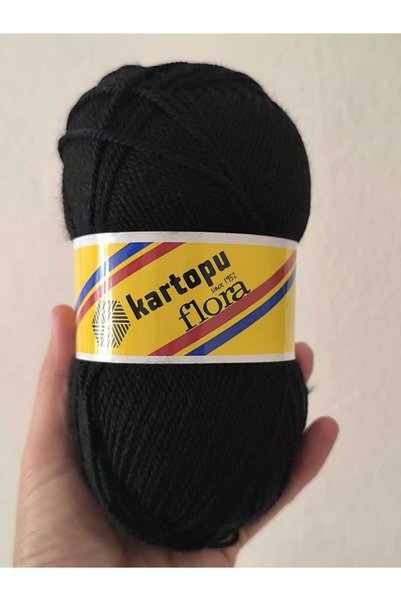 Kartopu Flora K940 Black Lot 73516 100 Gr 100% Acrylic