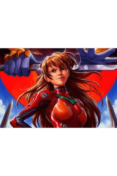 OEM Αφίσα Neon Genesis Evangelion Asuka Langley Soryu με Κόκκινη Στολή 4k, 61...