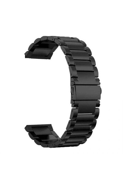 KOSTELO Μασίφ Μεταλλικό Βραχιόλι σε Μαύρο Χρώμα 18mm