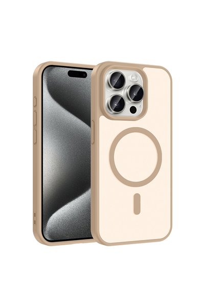 zore iPhone 15 Pro Case Magsafe Camera Protected Matte Anti-Fingerprint Brsa