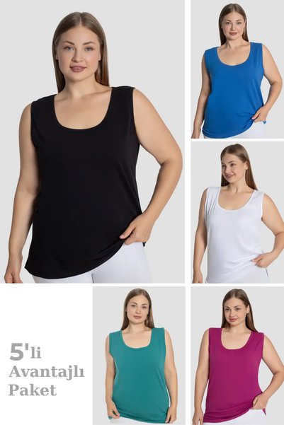 Armoris Delux Series Women's Cotton Plus Size Thick Strap Undershirt Colorful...