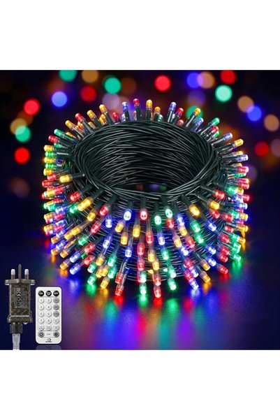 Proxima Direct أضواء زينة LED بطول 10 أمتار، 100 مصباح، سلسلة إضاءة قابلة للت...