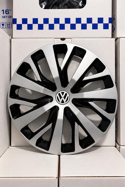 Gülcan Auto Volkswagen Bora Golf Polo 14 İnç Uyumlu Jant Kapağı 4'lü Set Logo Hediyeli a023