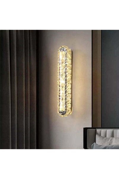 OEM Εφαρμογή LED PRISCILA, 5W, γυαλί, χρωμιωμένο φως, θερμό/ψυχρό/ουδέτερο φως