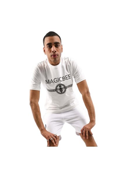 MAGIC BEE Ανδρικό T-shirt Ένδυση WB20405_Λευκό