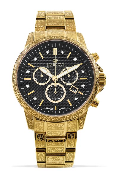 Louis XVI LXVI1085 Palais Royale Cronograf Ceas bărbătesc 43mm 5ATM