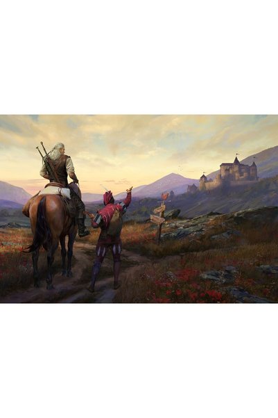 OEM Poster Geralt și Dandelion merg la cea mai mare aventură, 61x90 cm, poste...