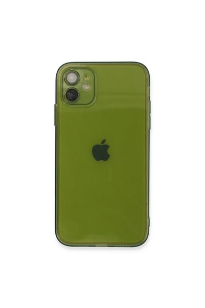 kumkumticaret Apple iphone 12 case fly lens silicone - green