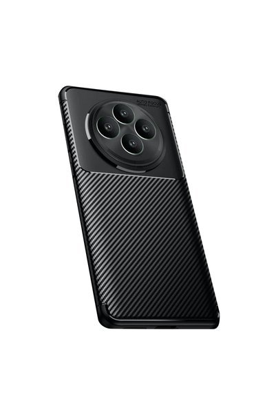 kumkumticaret Oppo Reno 11 Fs Case Auto Focus Carbon Cover - Black