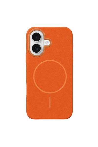 kumkumticaret Joko apple iphone 16 luno leather magsafe cover - orange