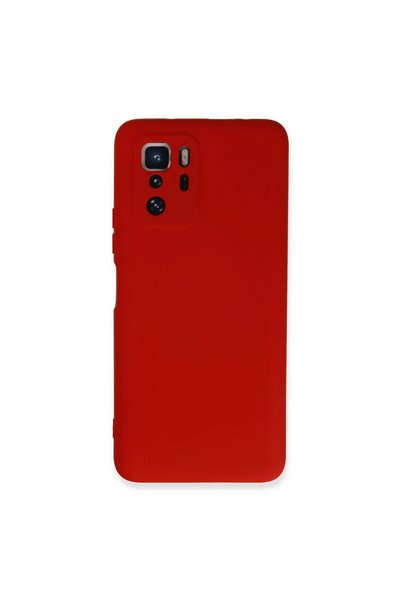 kumkumticaret Xiaomi Poco X3 Gt Case Nano Inside Velvet Silicone - Red