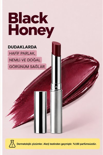 Bee Lab HoneyStick Ruj - Black Honey 1.9g | Parlak, Nemli Ve Doğal Görünüm | ...