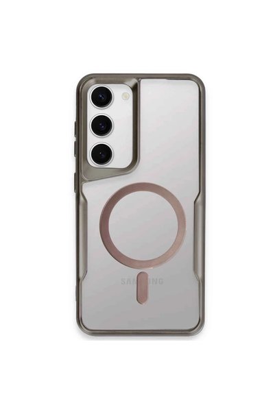 kumkumticaret Samsung Galaxy S23 Case Boyi Magsafe Silicone Cover - Titan Gray