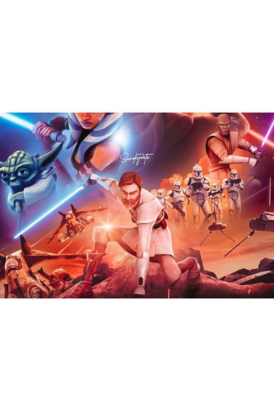 OEM Αφίσα Star Wars The Clone Wars 4k, 61x90 εκ., poster15073