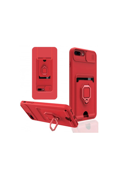 kumkumticaret Apple iphone 7 plus case zuma business card holder ring silicon...