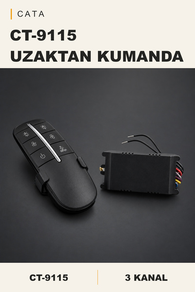Cata CT-9115 3 Kanallı Avize Kumandası