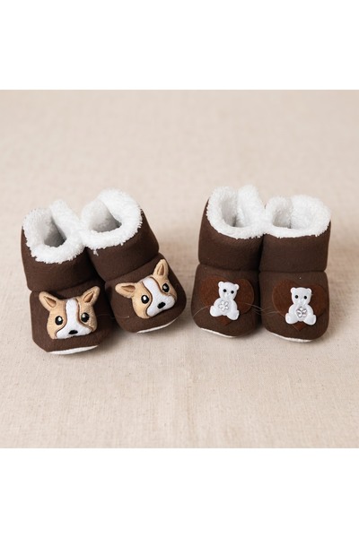 BİANCOFİGLİO Baby Home Slippers 2 Pairs