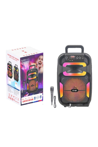 Rolinger Oems ΦΟΡΗΤΟ ΗΧΕΙΟ 8'' SUPER BASS GY-801