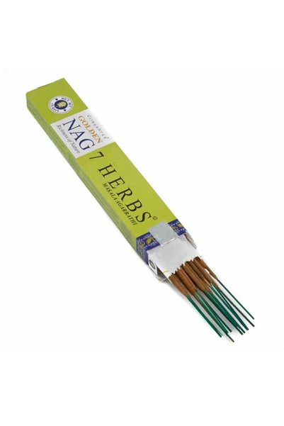 Vijayshree Fra grance 7 Βότανα Golden Nag Αρωματικά Στικ Δωματίου 15gr/15 τεμ...