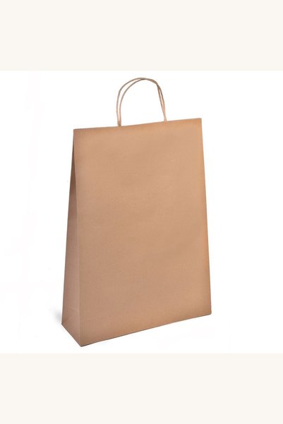 Comerivo Punga de Hartie Kraft pentru Cadouri, Maro, 33x10x46cm cu Manere