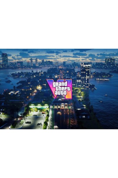OEM Постер GTA 6 Градска нощна гледка, 61x90 см, poster17410