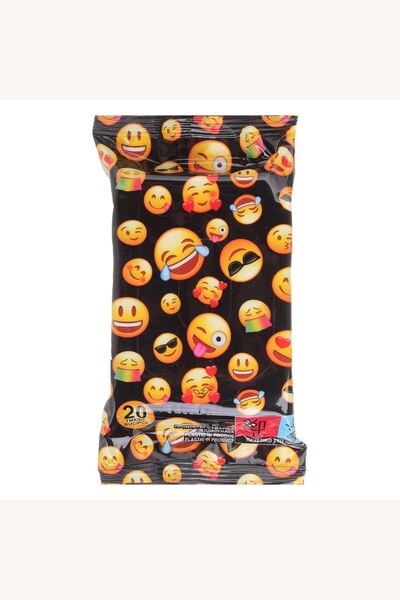 Comerivo Servetele umede pentru copii cu emoji, 20 buc, ideale in deplasare