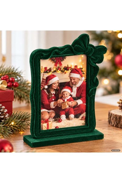OEM DECOR PUT YOUR PICTURE GREEN VELVET 23CM