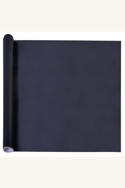 Comerivo Autocolant pentru mobilă din plastic negru, rolă 150x45 cm