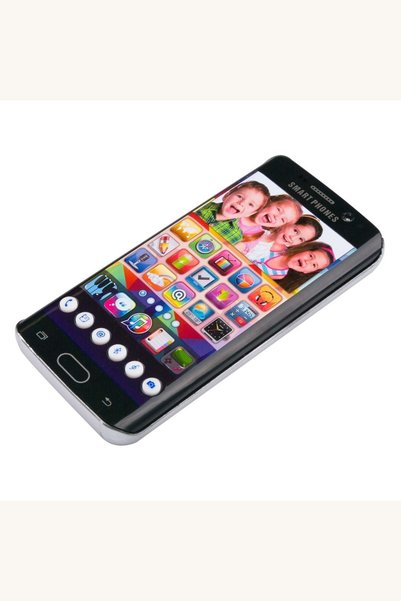 Comerivo Jucarie telefon mobil negru cu lumini si sunete pentru bebelusi 6+ luni