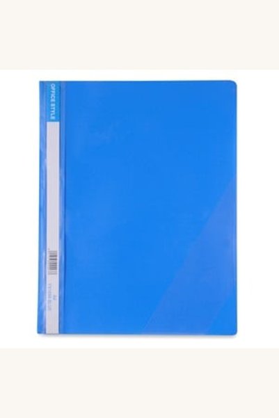 Comerivo Dosar A4 din plastic albastru cu sina pentru organizare documente