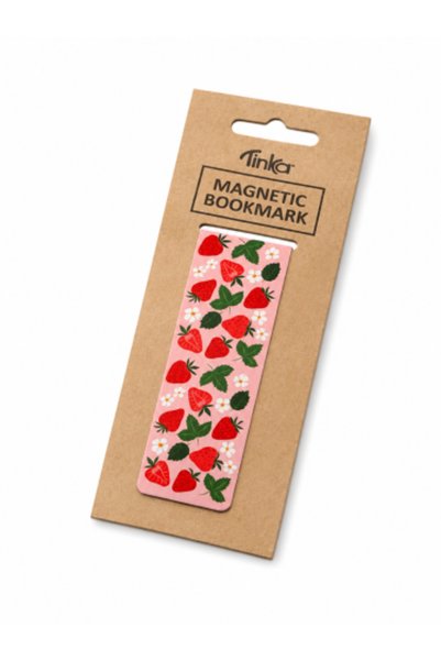TİNKA فاصل مغناطيسي بتصميم الفراولة Magnetic bookmark with strawberry design