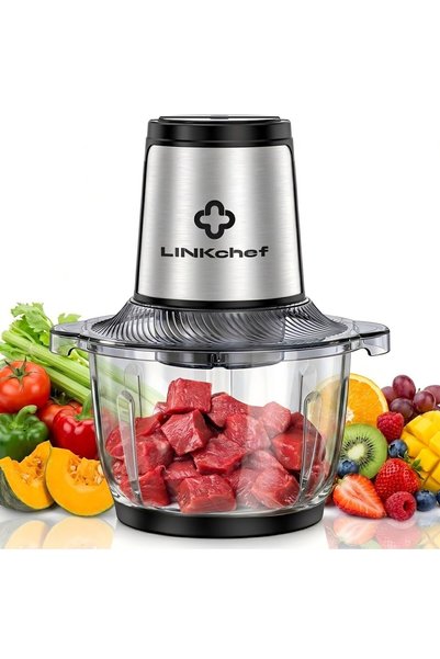 LINKChef Tocator Electric LINKChef, Vas de sticlă 1.5L, 2 Trepte de viteză, L...