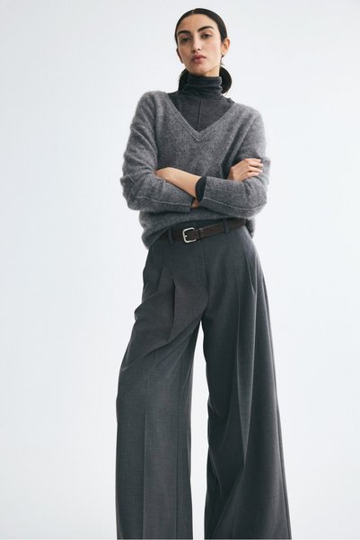 H&M Kemerli Şık Pantolon