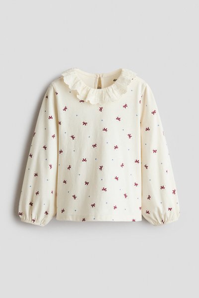 H&M Pamuklu ve Yakalı Üst