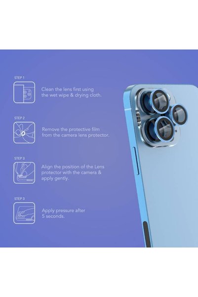 Levelo Lifeluo Camera Lens Protection for iPhone 13 Pro / 13 Pro Max - Sierra...