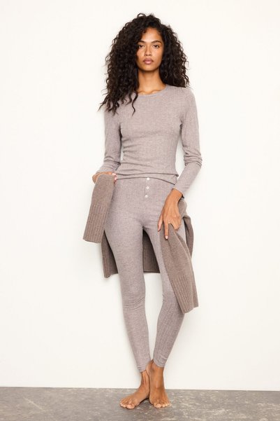 H&M Delik Desenli Pijama Takımı