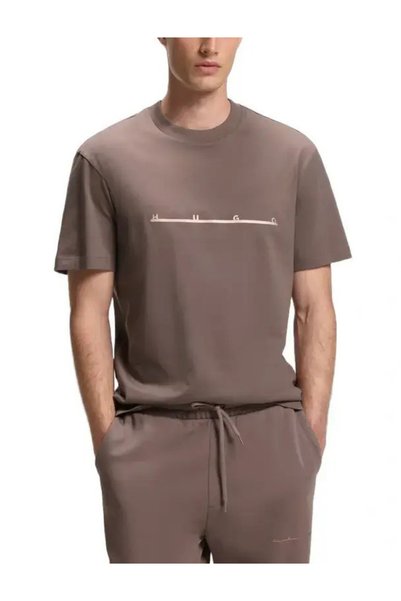 HUGO Ανδρικό Datri T-Shirt Καφέ 50568118-223