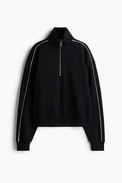 H&M Yarım Fermuarlı Sweatshirt