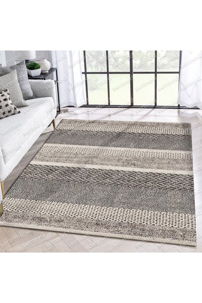 KMARKA Sermod 123- Modern Sponge Elastic Carpet Cover - Brown