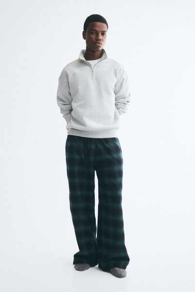 H&M Pamuklu Flanel Pijama Altı