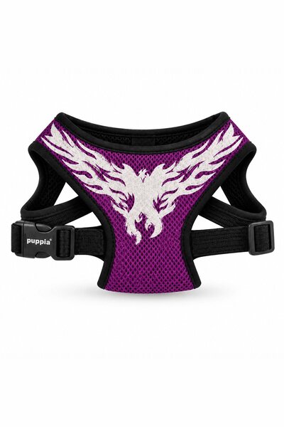 Generic Brand PUPPIA Soft Dog Harness - Size XXL, Purple with White Wings