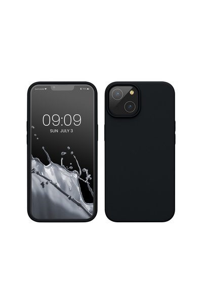 OEM Husă Apple iPhone 14 Plus Liquid Silicone, Protecție Antișoc, Negru