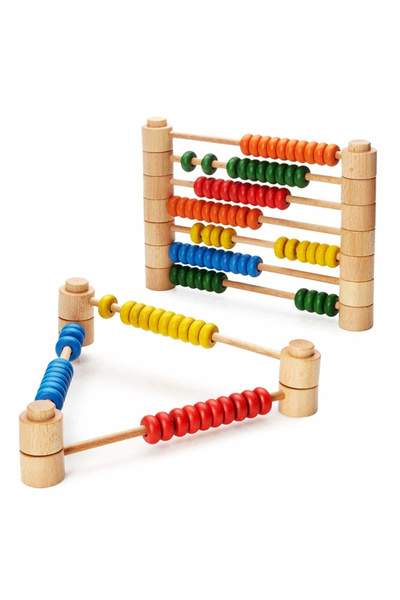 sallma Numaratoare Montessori din lemn, modulara si colorata