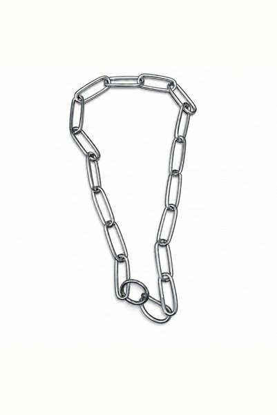Generic Brand طوق سلسلة سبرينجر للكلاب - 72 سم، من الفولاذ المقاوم للصدأ