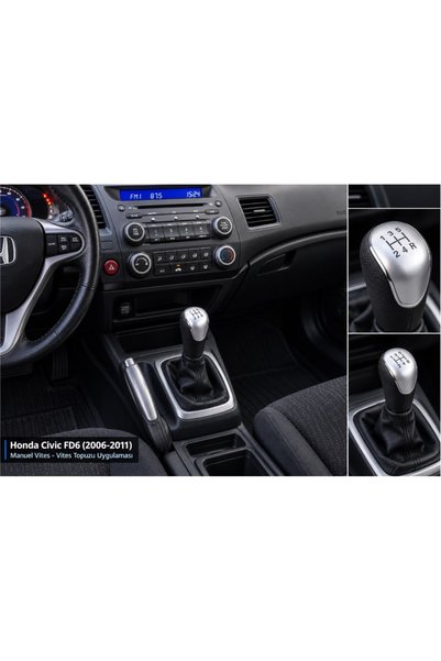 KeyRoN Honda Civic Fd6 2006-2012 Gear Shift Knob 5 Forward Manual Gear Shift ...