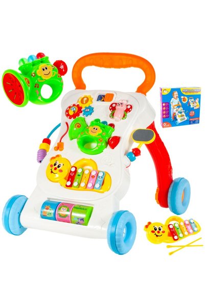MalPlay Antepremergator interactiv educativ pentru copii Malplay, cu roti rob...